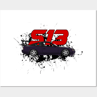 Nissan Silvia s13 Posters and Art